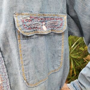 Vintage 68'-'72, Distressed PENNY'S Big Mac Chambray Button Down Shirt